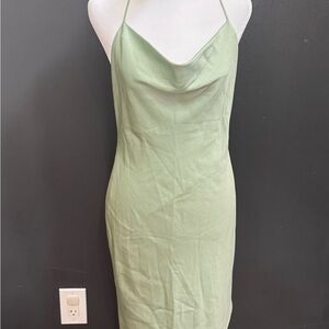 Alice + Olivia Light Green Asymmetrical Dress